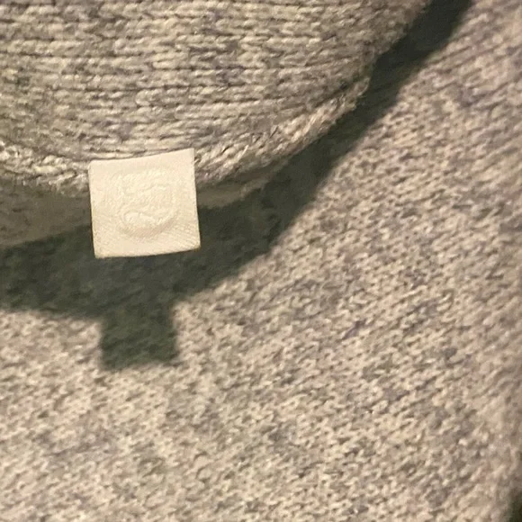 LULULEMON BETTER SWEATER FALL LIGHT WHITE GREY PEPLUM FRONT ZIP Jacket COZY